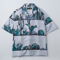 [BLUCO] オープンカラーシャツ-CACTUS-( Gray )
