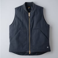 [BLUCO] RIB COLLAR DUCK VEST( Charcoal )