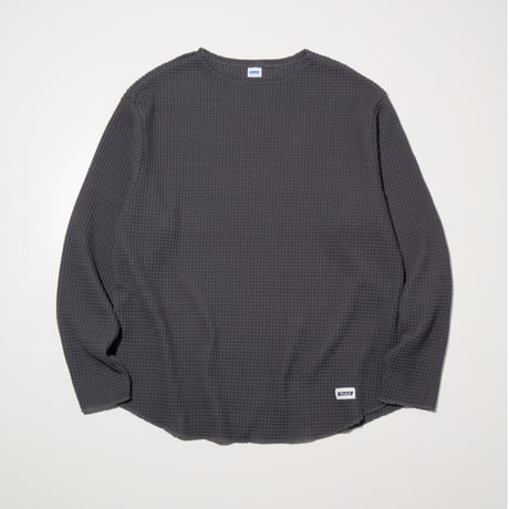 [RADIALL] BIG WAFFLE - BOAT NECK T-SHIRT L/S( Gray )