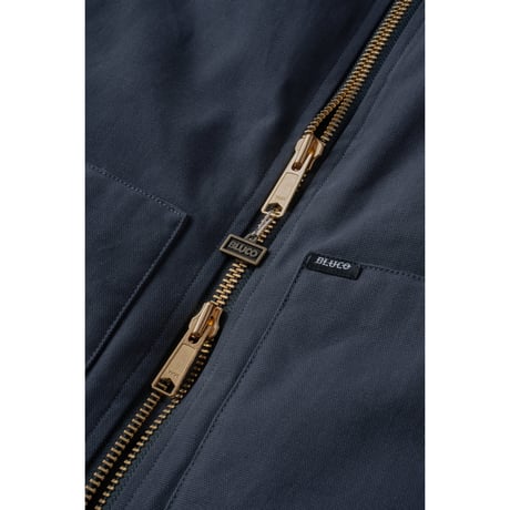 [BLUCO] RIB COLLAR DUCK VEST( Charcoal )