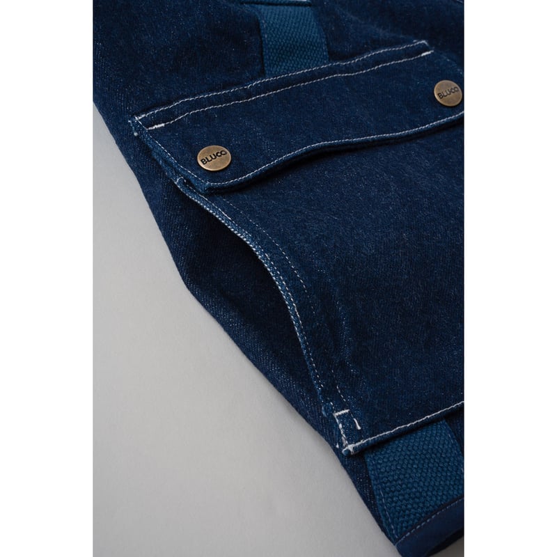 新品 BLUCO ユーティリティベスト デニム D.INDIGO BLUCO] 12OZ DENIM UTILITY VEST( D.Indigo ) | R