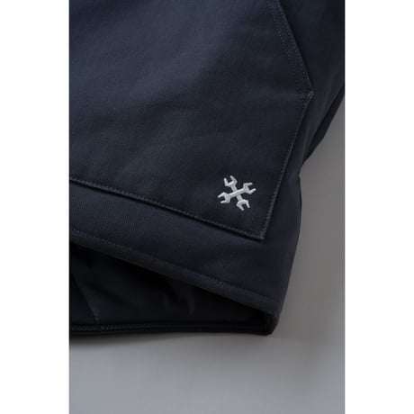 [BLUCO] RIB COLLAR DUCK VEST( Charcoal )