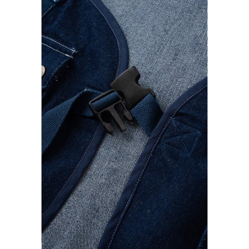 BLUCO] 12OZ DENIM UTILITY VEST( D.Indigo ) | R