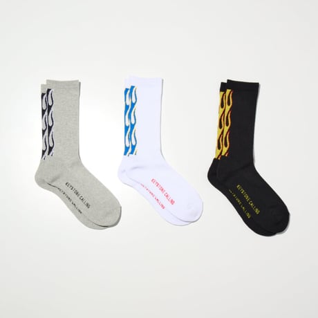 [RADIALL] FLAMES - 1PAC SOX LONG / DRALON