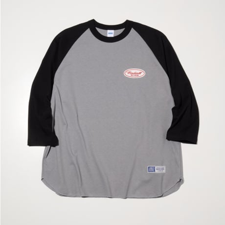 [RADIALL] OVAL - CREW NECK RAGLAN SHIRT 3Q/S( Gray )