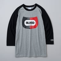 [BLUCO] ドライコットンラグラン3/4スリーブTシャツ-Champ-( H.Gray - Black )