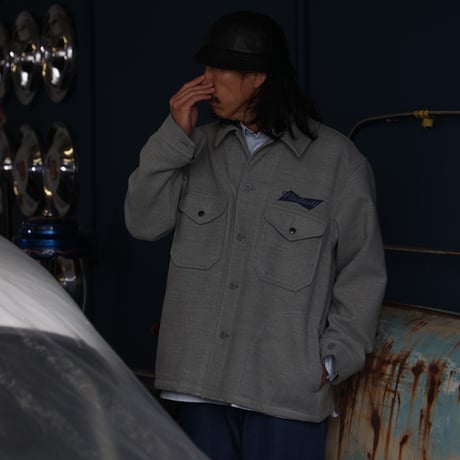 [RADIALL] BOWTIE - CPO SHIRT L/S( Gray )