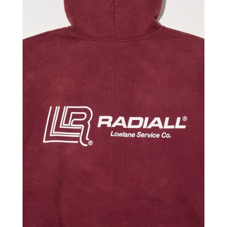 [RADIALL] LOWLANE - ZIP UP HOODIE( F.maroon )