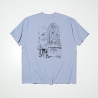 [RADIALL] CONER SHOP - CREW NECK T-SHIRT S/S( S.blue )