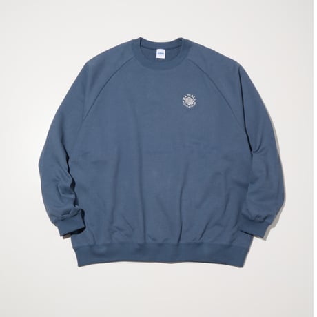 [RADIALL] RHODES - CREW NECK SWEATSHIRT L/S( Steel blue )