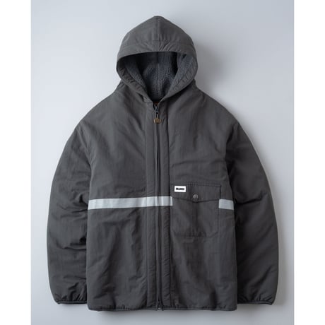 [BLUCO] HOODED REFLECTOR JACKET( Gray )