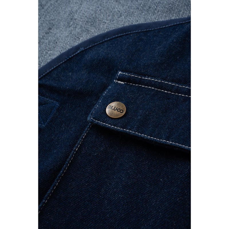 BLUCO] 12OZ DENIM UTILITY VEST( D.Indigo ) | R