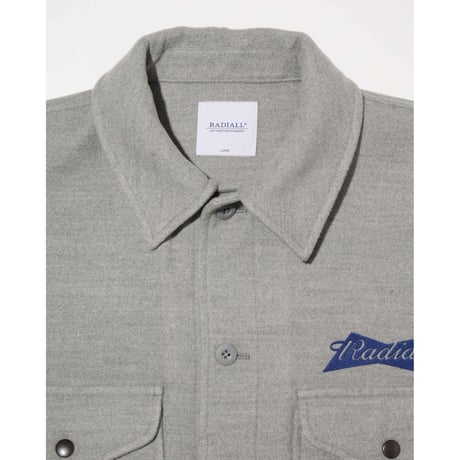 [RADIALL] BOWTIE - CPO SHIRT L/S( Gray )