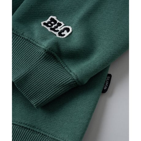 [BLUCO] HEAVY PILE HALF ZIP HOODIE( Green )