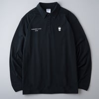 [BLUCO] POLO NECK L/S TEE -OIL CAN-( Black )