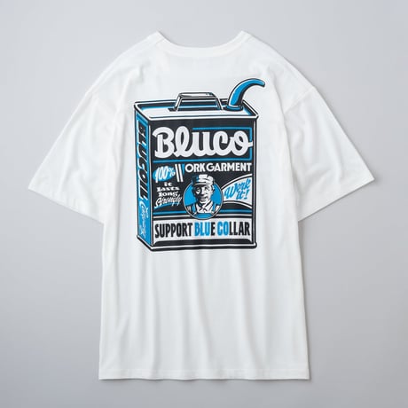 [BLUCO] ドライコットンTシャツ-JACK O' ART WORKS-( White )