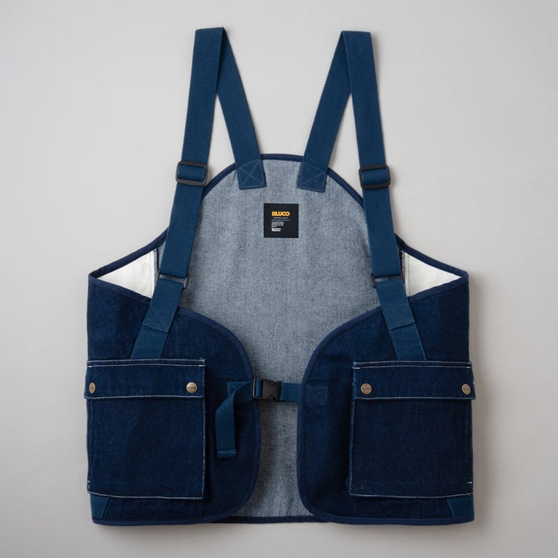 BLUCO] 12OZ DENIM UTILITY VEST( D.Indigo ) | R
