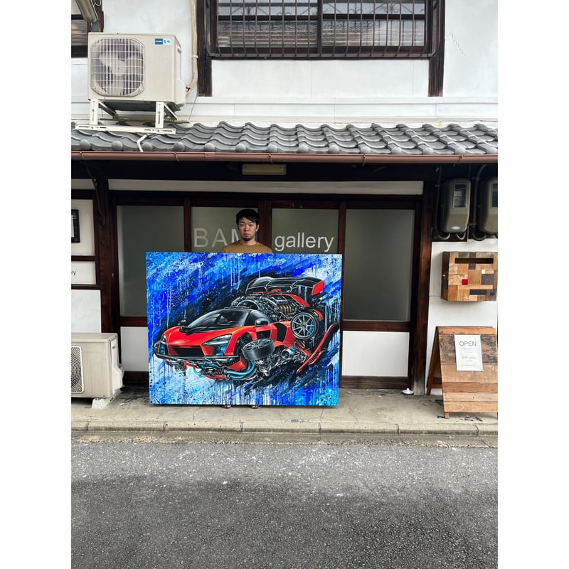 宮本大地 「Senna JET」F100(162×130.3cm)木製パネルにアクリル | C