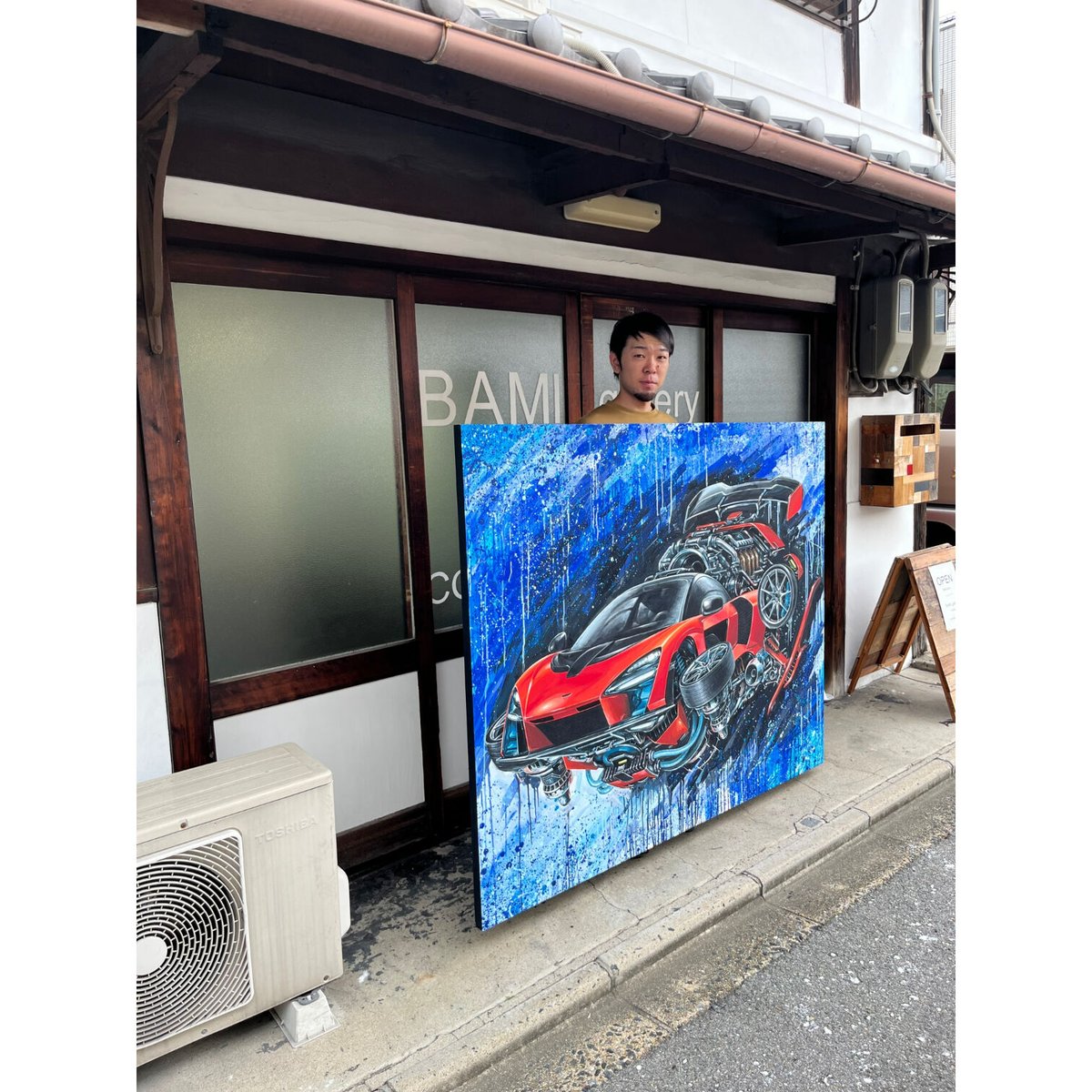 宮本大地 「Senna JET」F100(162×130.3cm)木製パネルにアクリル | C