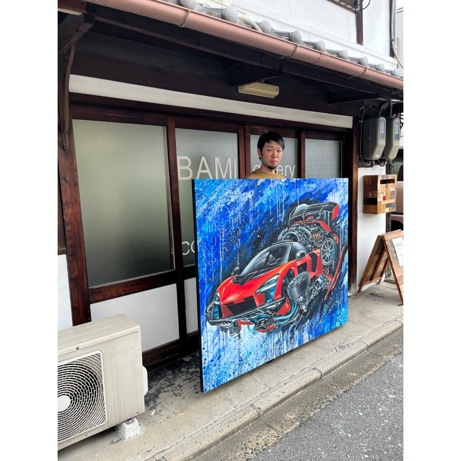 宮本大地 「Senna JET」F100(162×130.3cm)木製パネルにアクリル | C