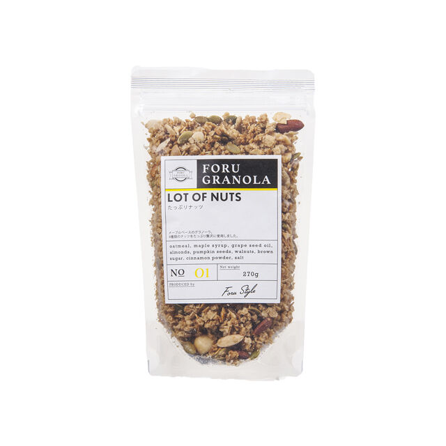 ナッツ＊eufora＊ 定期便】たっぷりナッツ×サラダにかけるグラノーラ | forucafe