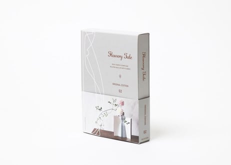 紙の花瓶　『Flowery Tale』 Original Edition 02　ブラウン　D-FT002BR