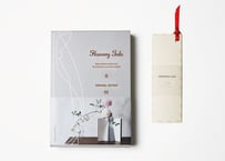 [ギフトセット] 　紙の花瓶　『Flowery Tale』  Original Edition 02　＋　しおり型メッセージカード　『Bookmark Card』　ベージュ
