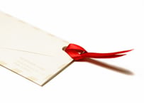 しおり型のメッセージカード　『Bookmark Card』　ベージュ　D-BM001BE