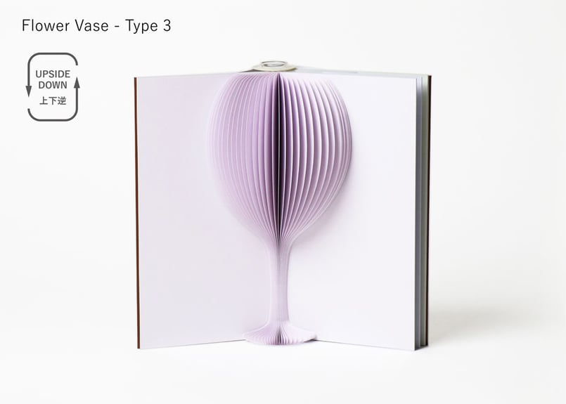 紙の花瓶 『Flowery Tale』 Original Edition 02 ブラウン D-