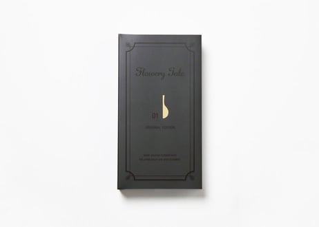紙の花瓶　『Flowery Tale』  Original Edition 01　ブラック　D-FT001BK