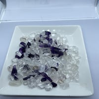 水晶・アメジストさざれ　【中粒】◆ブラジル産　150グラム