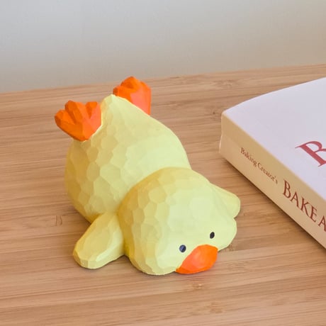 wood yellow duck