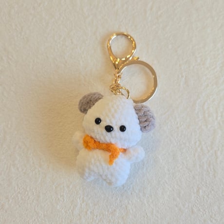 handmade knit keyring(いぬ🐶)