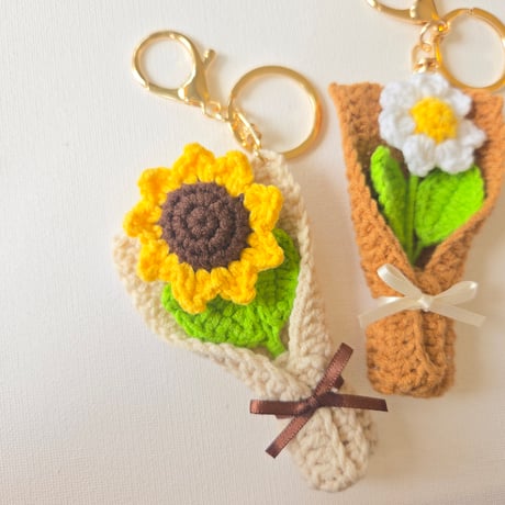 bouquet keyring