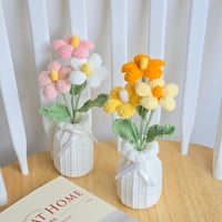 knit mix flower