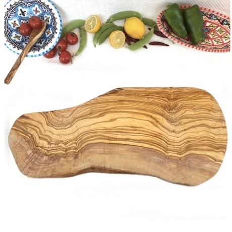 オリーブの木 個性あふれる１点もの　面白さの象徴　変形 持ち手つき　約42cm  のコピー