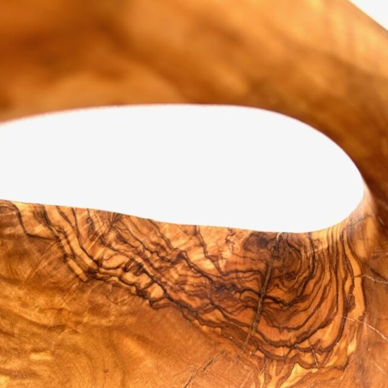 オリーブの木 芸術的バスケット 存在するだけで癒される 約34cm オリーブの