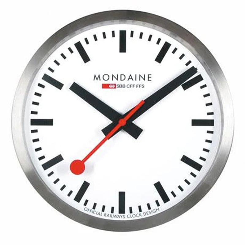 モンディーン MONDAINE 掛け時計 ウォールクロック 25cm モンディーン ウォールクロック 25cm ホワイト | 宝金堂-ECストア