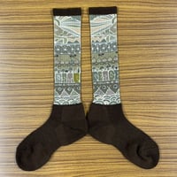 ＜junyesSOX＞ #61  MERINO WOOL SOCKS　ブラウン