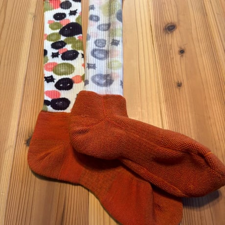 ＜junyesSOX＞ #67  MERINO WOOL SOCKS　オレンジ