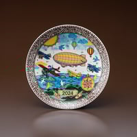 イヤーズプレート2025年「富士爛漫」（皿立付・化粧箱入） | KOBEIGAMA