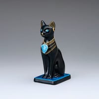 ブルー招き猫【大】 招き猫 小（富士山） - 印伝の山本