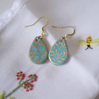 CB-002 トルコ金彩ピアス