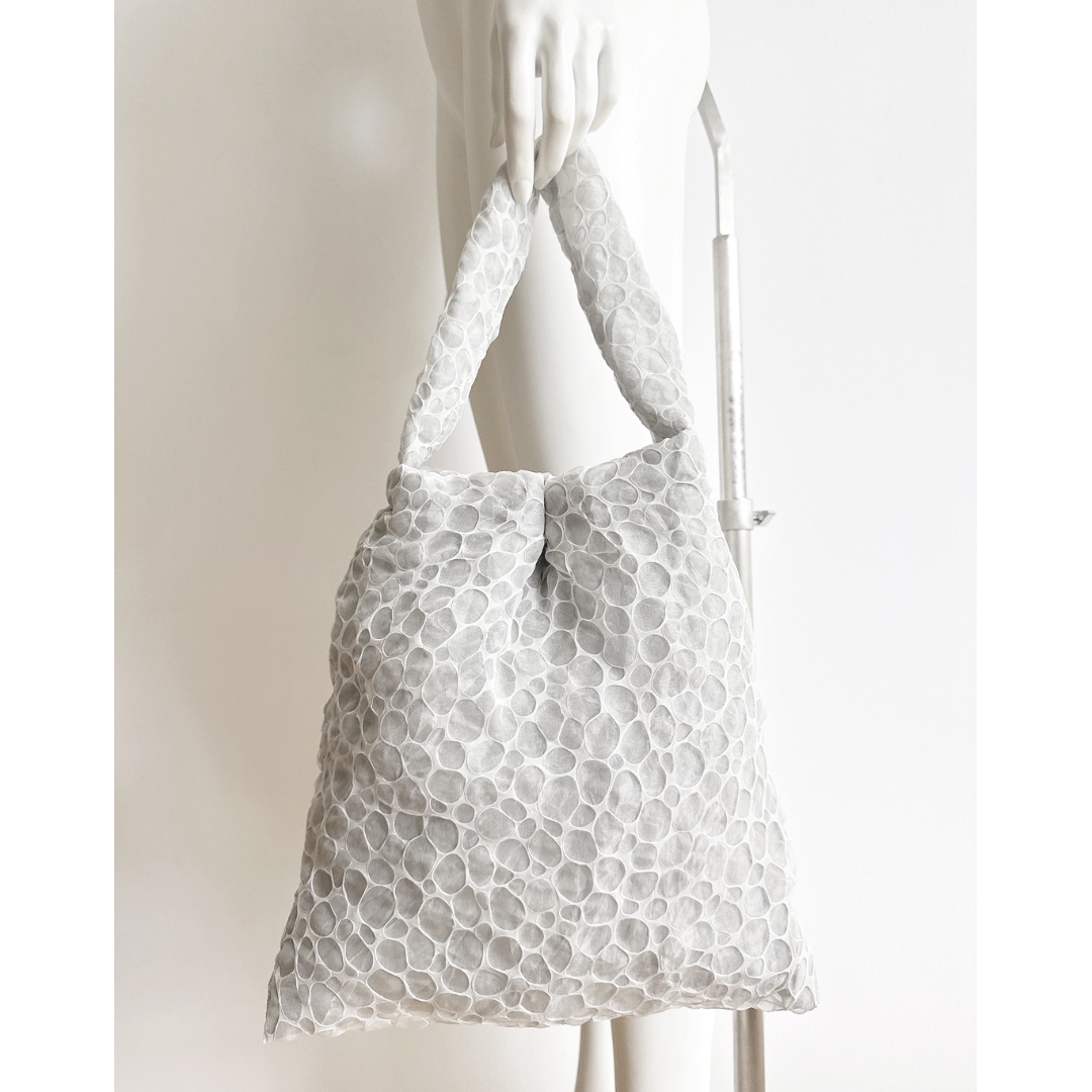mini TOTE White Bubble #1369WB | acrylic