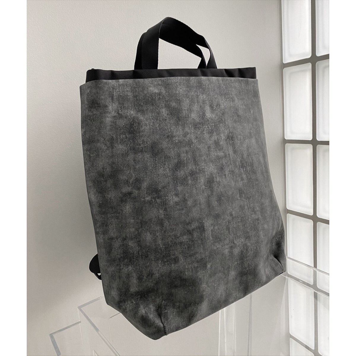 Ruck Bag L DEEP STEEL Black #1233STBK | acrylic