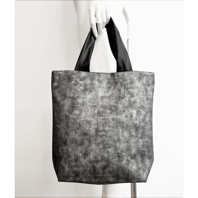 TOTE 2 TONE 2 DOT Black, White, Silver' #1289