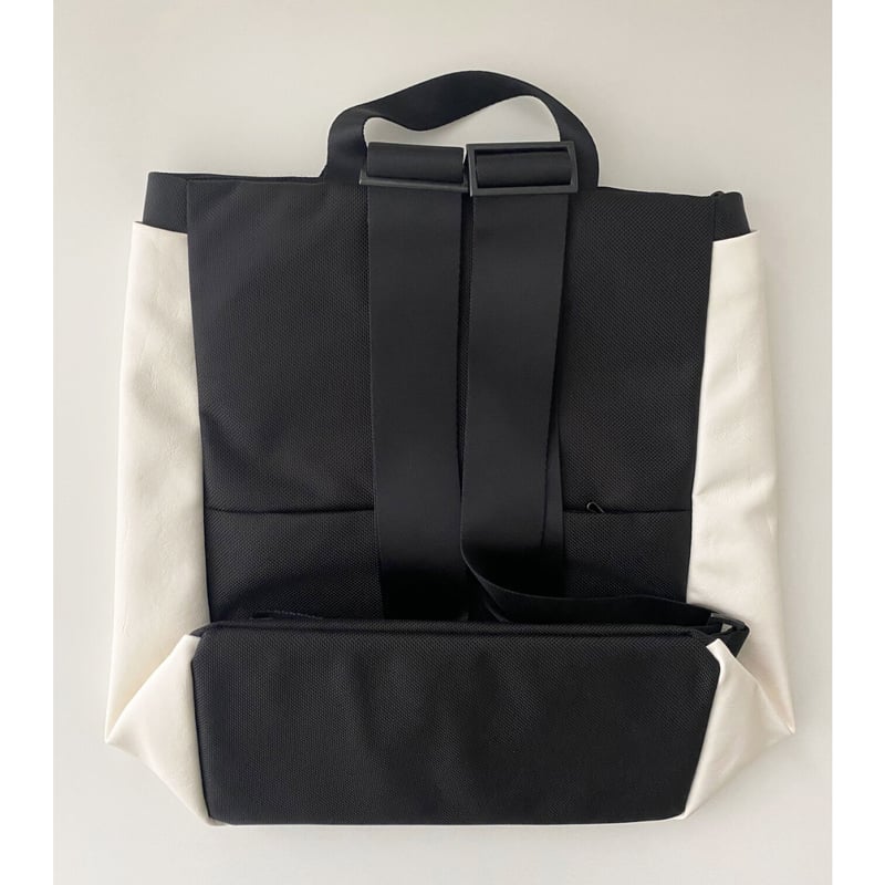 acrylic Ruck Bag L DEEP RENZ White