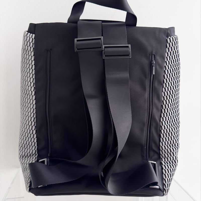 アクリリックacrylic黒リュック RUCK BAG L スイムメッシュ RUCK BAG L DEEP Swimming mesh, Mat Black #140