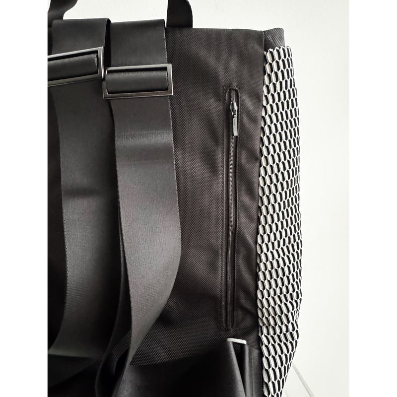 アクリリックacrylic黒リュック RUCK BAG L スイムメッシュ RUCK BAG L DEEP Swimming mesh, Mat Black #140