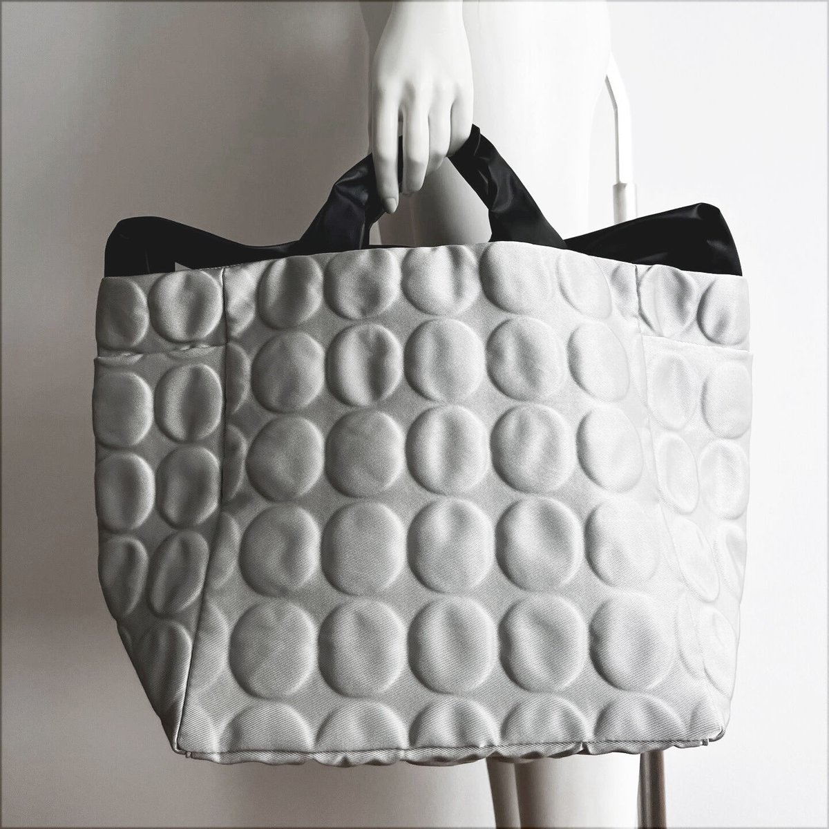 m bag 2way+ DOT Emboss 2 Silver-B1, B2 #1312DE m bag 2way+ DOT Emboss 2 Silver-B1, B2 #1312DE